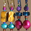 2 PAIR SHORT BEADED EARRINGS 
(SOLD)