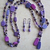 TEXTURED PURPLE LARIAT