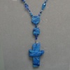 BLUE PRAYER BEADS