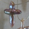 PEARL CROSSES ON CHAIN