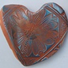 DRAGONFLY IMPRESSED HAND HEART