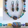 TEAL, PURPLE, GOLD
SHORT BEAD SET