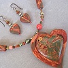RED CREEK JASPER HEART PENDANT IN POLYMER ON BEADED NECKLACE
3 VIEWS