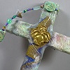 LILY QUATREFOIL
ON PASTEL COLLAGE CROSS
CLOSE UP