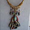 POLYMER PENDANT ON CORD FULL VIEW