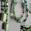 MONOCHROMATIC OLIVE GREEN LARIAT