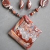 SQUARE ROSETTA PENDANT
BEADED NECKLACE SET
PENDANT & EARRING VIEW