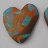 2 BROWN HAND HEARTS