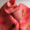 PEACH WITH FOILS PIN