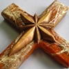 STAR OF MY LIFE 
ON ORANGE COLLAGE CROSS
CLOSE UP VIEW