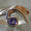 R7 STERLING RING WITH AMETHYST