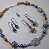 DENIM WITH GOLD
SHORT BEAD SET