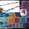 TYPICAL LAP TRAY ARRANGED FOR BEADING PROJECT
