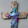 TEAL & PURPLE GRAPEVINE