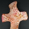 RED & GOLD HAND CROSS