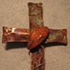 PUFFED CROSS WITH  HEART