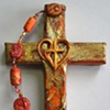 HEART ABLAZE ORANGE & GOLD
COLLAGE CROSS