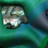 GREEN, BLACK, BLUE W/ PAUA SHELL (SOLD)