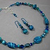 BLUES & TEALS 
SHORT BEAD SET