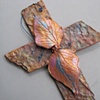 CROSS WITH 2 LEAVES 
CLOSE UP
