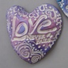 LAVENDER LOVE NEVER FAILS HAND HEART