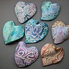 7 TEXTURED HAND HEARTS MADE TO ORDER