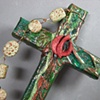 THE SPIRIT IN MOTION
GREEN & COPPER COLLAGE CROSS
CLOSE UP