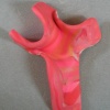 PEACH HAND HELD CROSS 1 (sold)