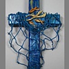 CAST YOUR NETS (BLUE) 
COLLAGE CROSS