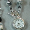 BLACK, WHITE, SILVER WATCH