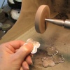 SANDING ON A LATHE