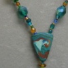 TEAL BLUE BROWN PRAYER BEADS