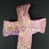 PURPLE & GOLD HAND CROSS