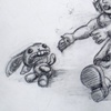 Child and Grief Baby Sketch #2