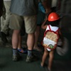 hat, backpack