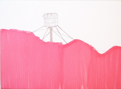 in the studio drawing