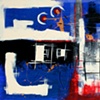 "days of irrelevance" 24"x48" acrylic on canvas. '09