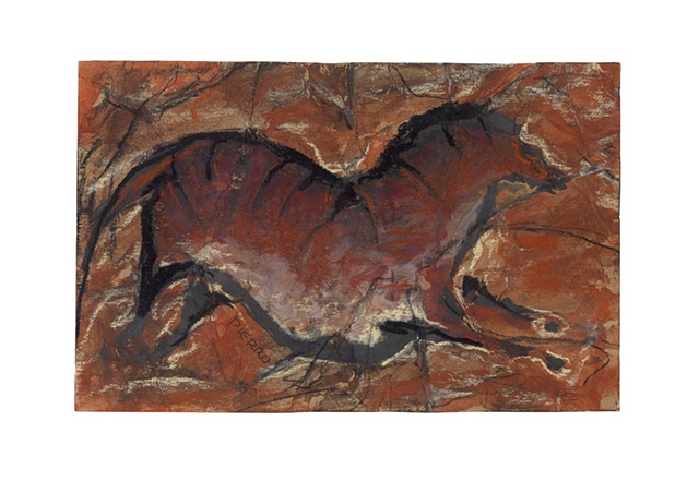 Striped red horse