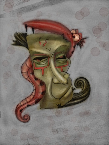 "Life's Headache" / mask sketch