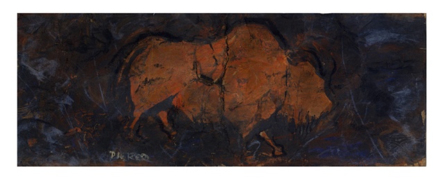 Old dusty bison
