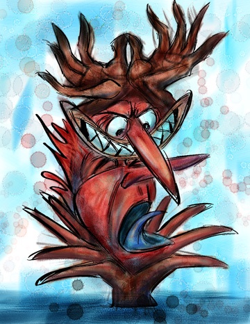 "Torment" / mask sketch