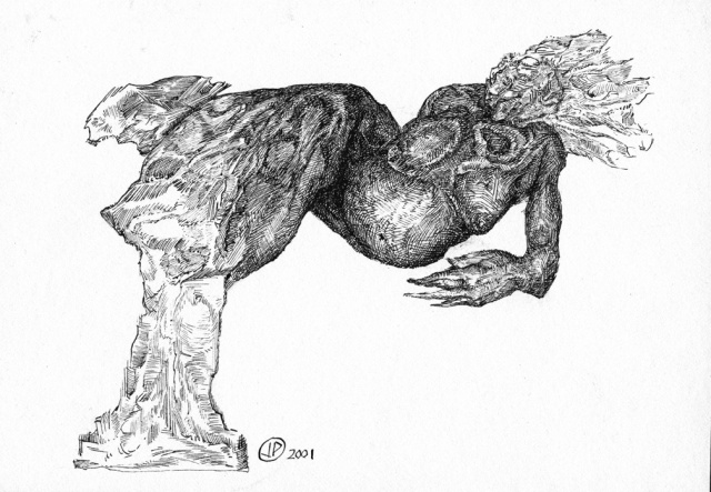 "Falling over"