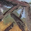 Barn in field