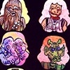 Topps shaped Star Wars cards