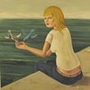 Girl with Two Birds