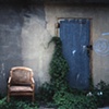blue door