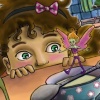 Little Girl and Her Mischievous Fairy