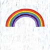 Whited Out Camel Ad with Rainbow