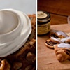 Whipped Cream Dollop/ Pecan Pumpkin Butter Rolls
