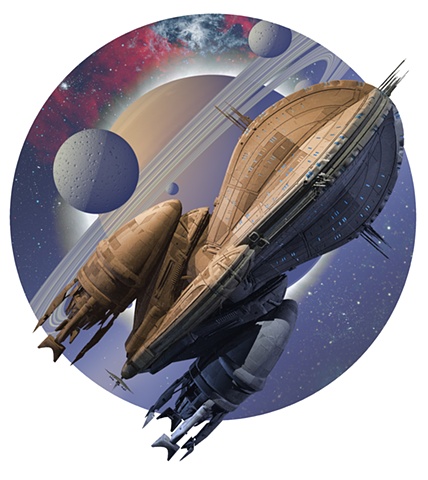 Galaxy Blues - The Other Cover
By Allen Steele 
